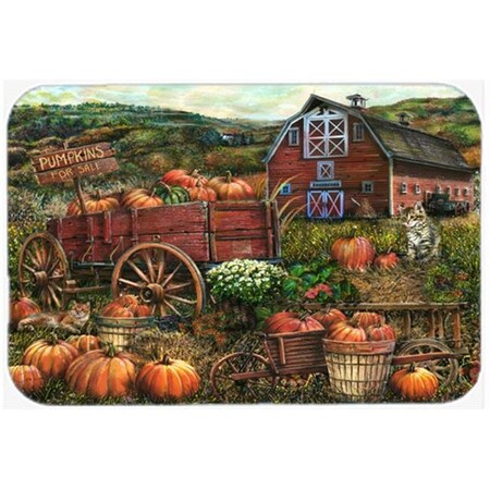 Carolines Treasures Carolines Treasures PTW2008LCB Pumpkin Patch And Fall Farm Glass Cutting Board; Large PTW2008LCB